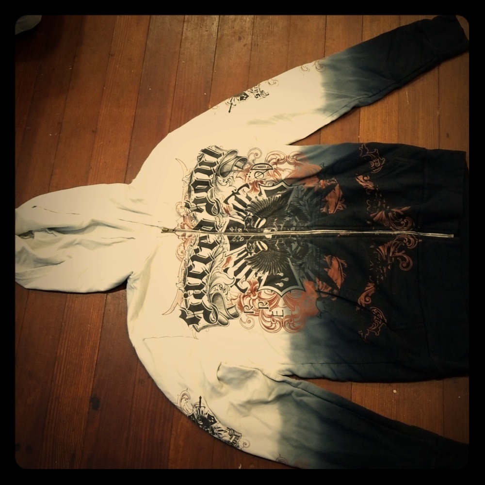 Sacred Soul zipper hoodie fade